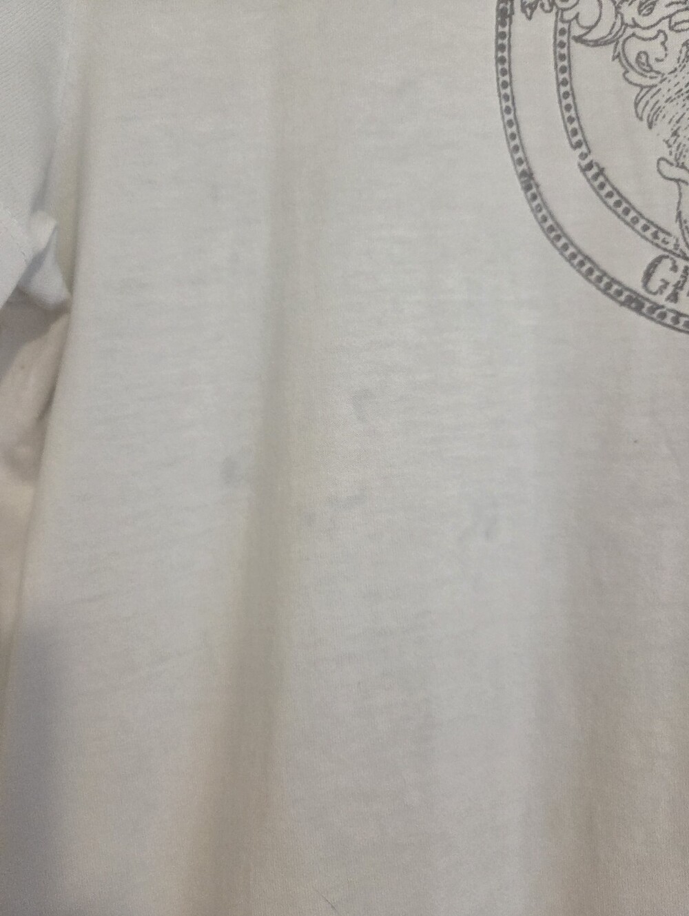 Versace White Tayor Fit  Printed Cotton Jersey Medusa Head T-Shirt - Picture 6 of 8